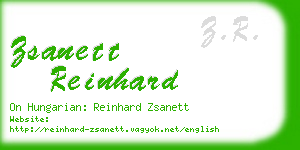 zsanett reinhard business card